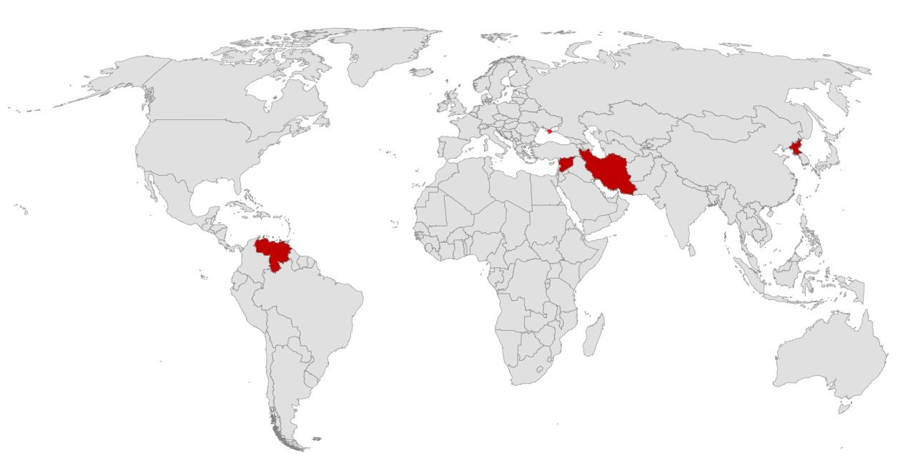 Countries subjected to International Sanctions | GEB